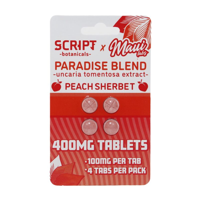 SCRIPT 7 MAUI PARADISE BLEND PEACH SHERBT 400MG