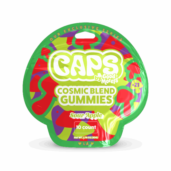 CAPS COSMIC BLEND GUMY SOUR APPLE 10CT