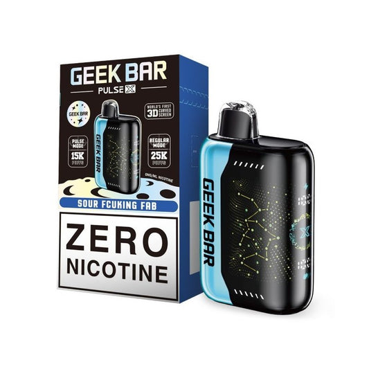 GEEK BAR PULSE X SOUR FCUKING FAB ZERO PER 25K|810164282385|Pack Of|5