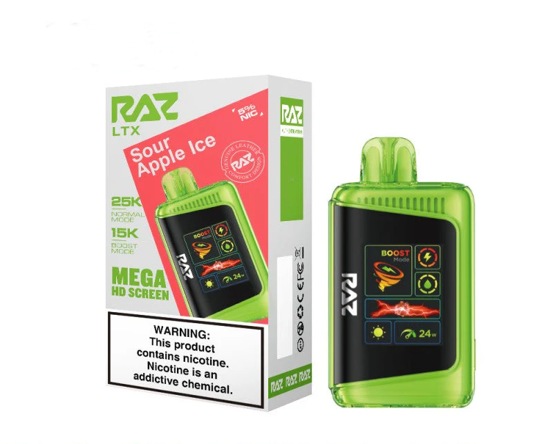 RAZ LTX FALL EDI 25K |FALL EDITION SOUR APPLE ICE 25K |6972777971323|PKOF 5
