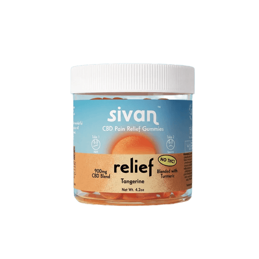 SIVAN CBD PAIN RELIEF GUMMIES TANGERINE 900MG