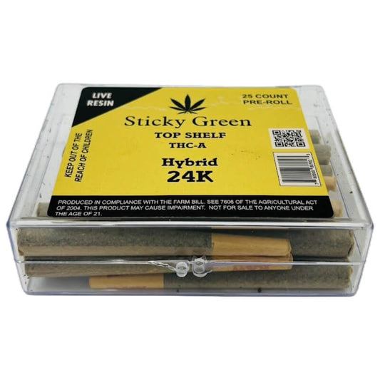 STICKY GREEN TOP SHELF THCA PROLL HYBRID 24K