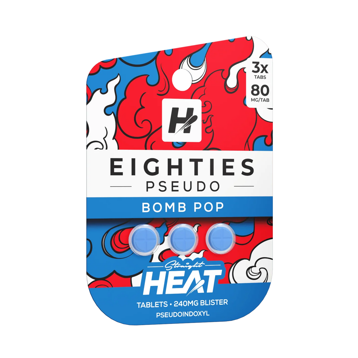 HEAT EIGHTIES PSEUDO BOMB POP 80MG 3CT
