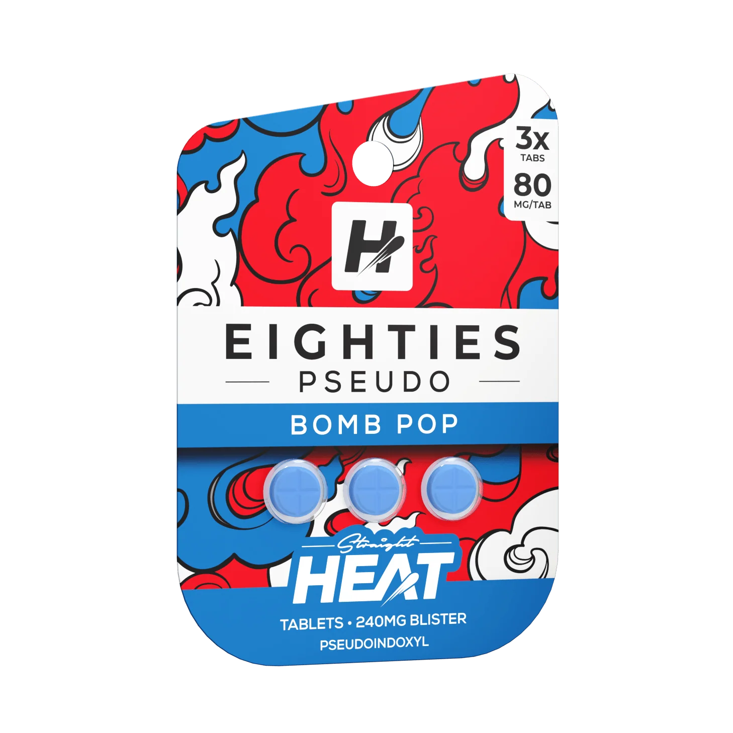 HEAT EIGHTIES PSEUDO BOMB POP 80MG 3CT