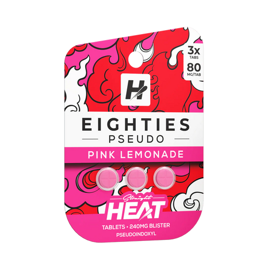 HEAT EIGHTIES PSEUDO PINK LEMONADE 80MG 3CT