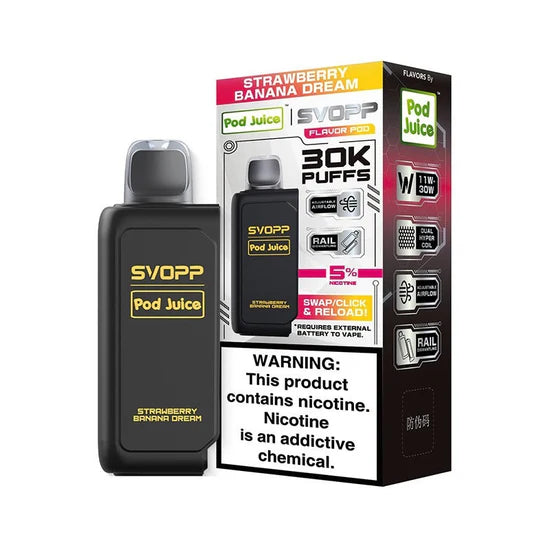 SVOPP POD JUICE STRWBRY BANANA 30K|818534910081|Pack Of|5