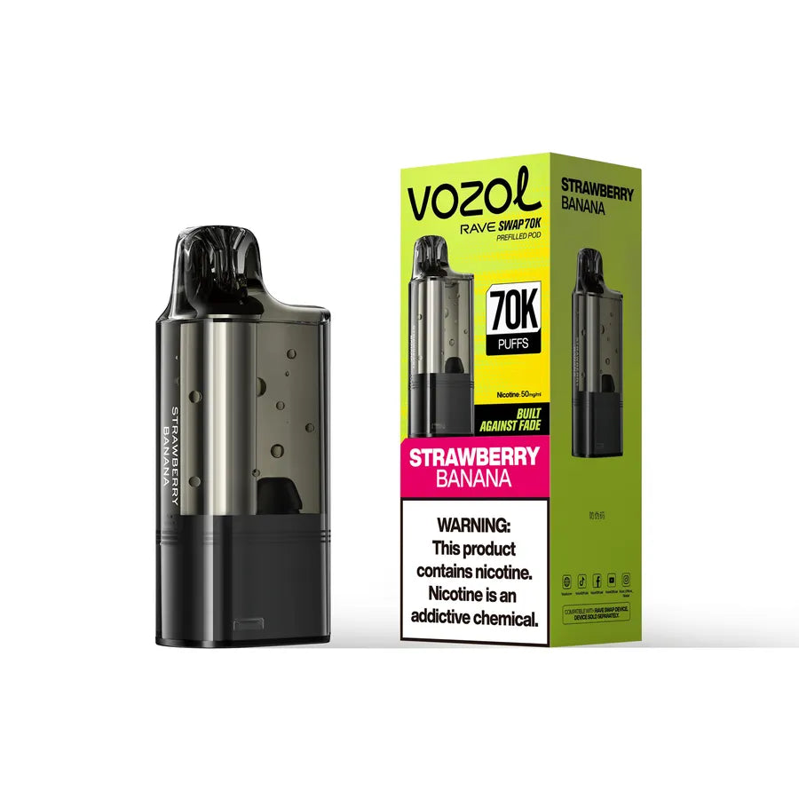 VOZOL RAVE SWAP POD STRAWBERRY BANANA 70K