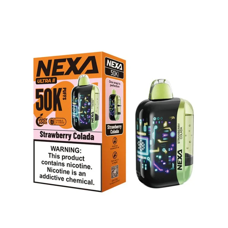 NEXA ULTRA II 50K|NEXA ULTRA II STRAWBERRY COLADA 50K|6942344010151|Pack of 5