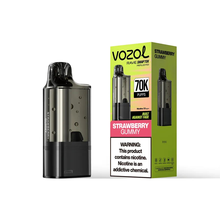 VOZOL RAVE SWAP POD STRAWBERRY GUMMY 70K