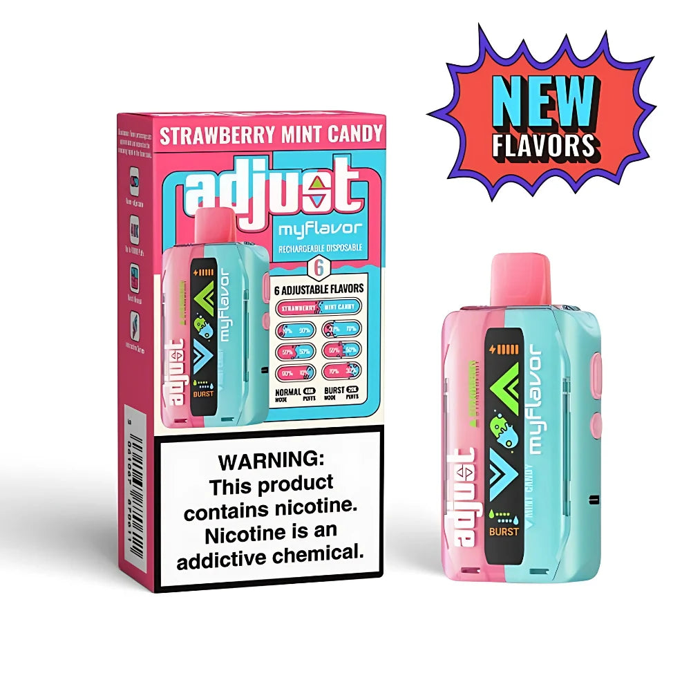 ADJUST MY FLAVOR STRWBRY MINT CANDY 40K