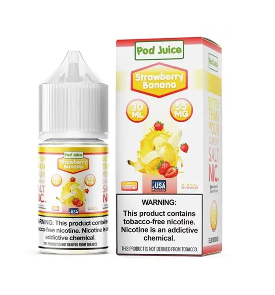 POD JUICE SALT TFN STRWBRY BANANA 55MG 30ML