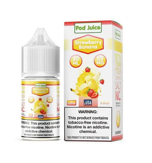 POD JUICE SALT TFN STRWBRY BANANA 55MG 30ML