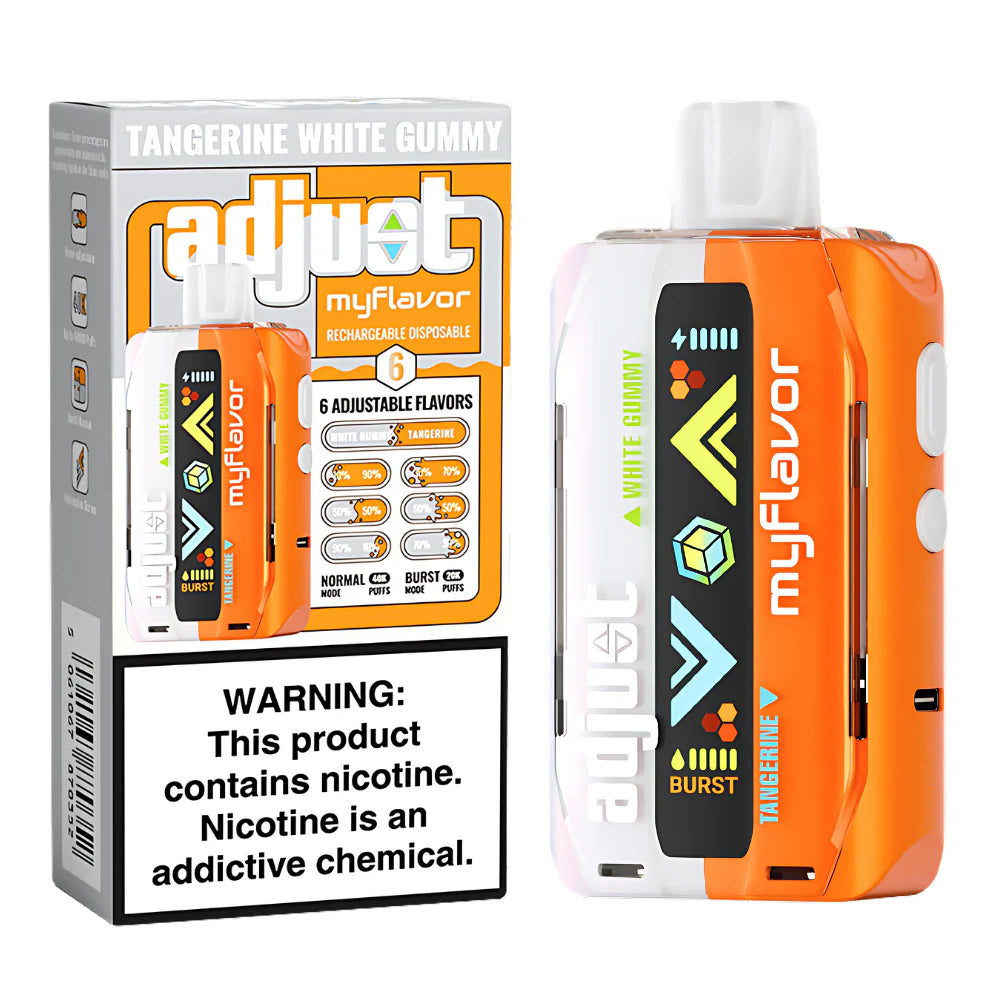 ADJUST MY FLAVOR TANGERINE WHITE GUMMY 40K