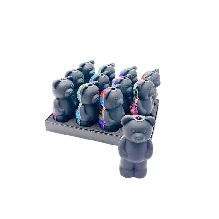 TECHNO BEAR TORCH LIGHTER ASSRTD 12CT