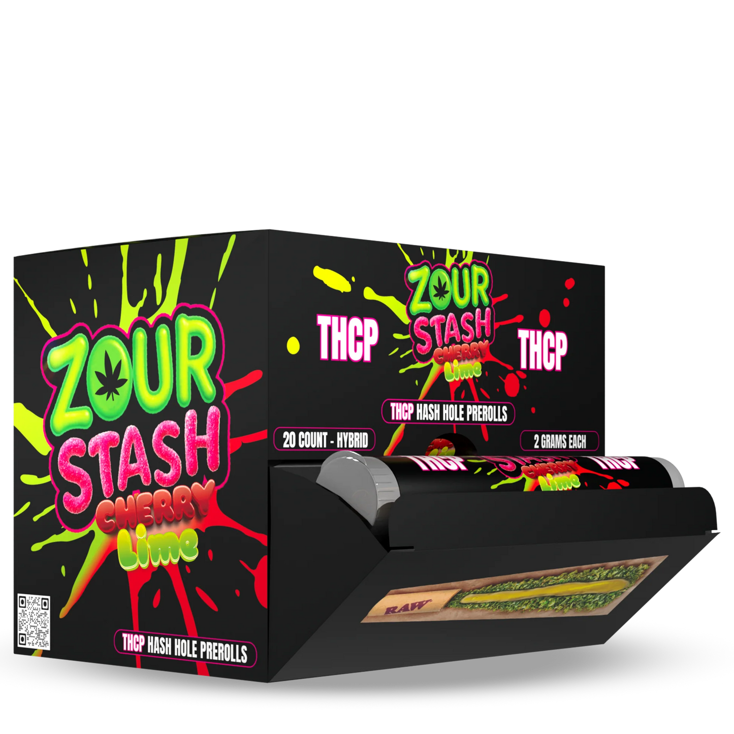 ZOUR STASH THCP HASH HOLES PROLL CHERRY LIME HYB 2GM