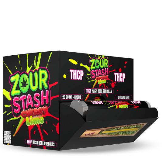 ZOUR STASH THCP HASH HOLES PROLL CHERRY LIME HYB 2GM