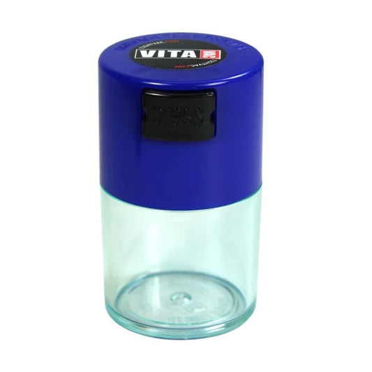 TIGHTVAC CONTAINER  BLUE CAP CLEAR BODY 0.7OZ