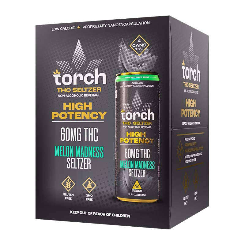 TORCH THC MELON MADNESS SELTZER 60MG 4OZ