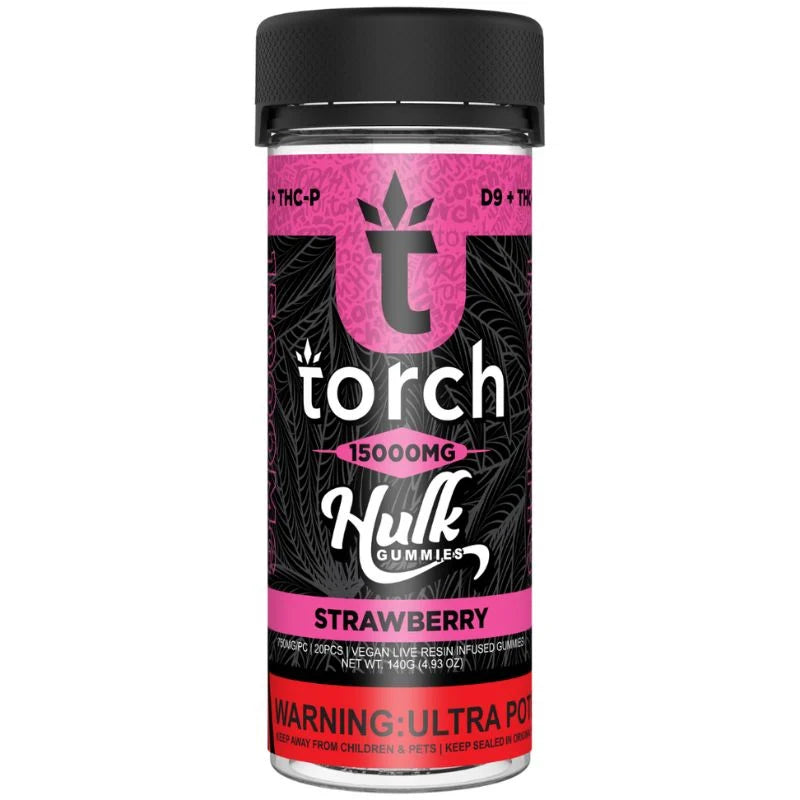 TORCH HULK GUMY STRAWBERRY 15000MG