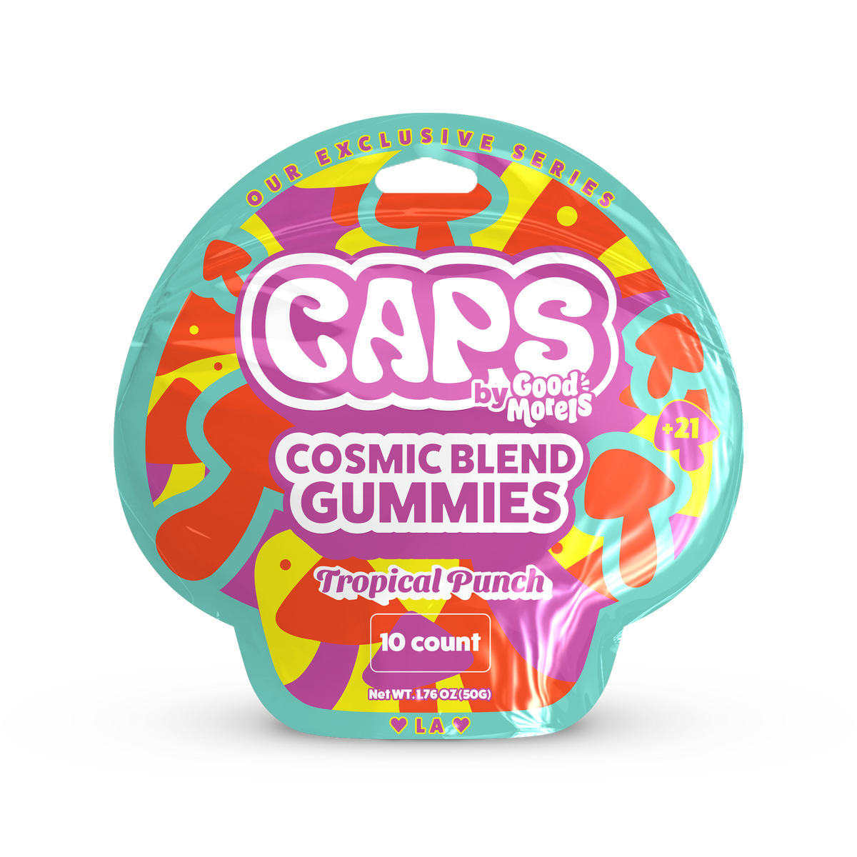 CAPS COSMIC BLEND GUMY TROPICAL PUNCH 10CT