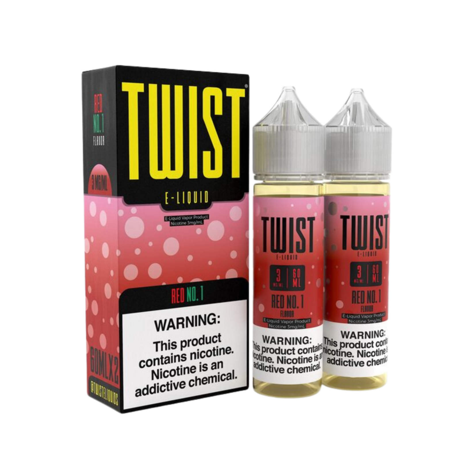 TWIST E LIQUID X 2 RED NO.1 60ML 3MG