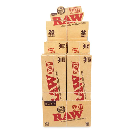 RAW CLASSIC KING SIZE PROLL CONE 12CT