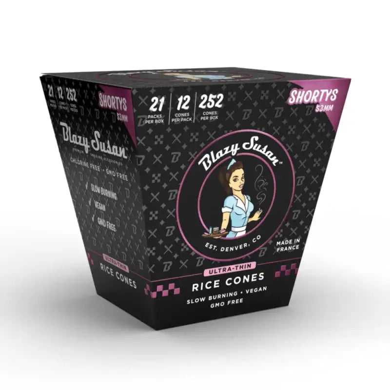 BLAZY SUSAN ULTRA THIN RICE CONE 53MM SHORTYS 21CT