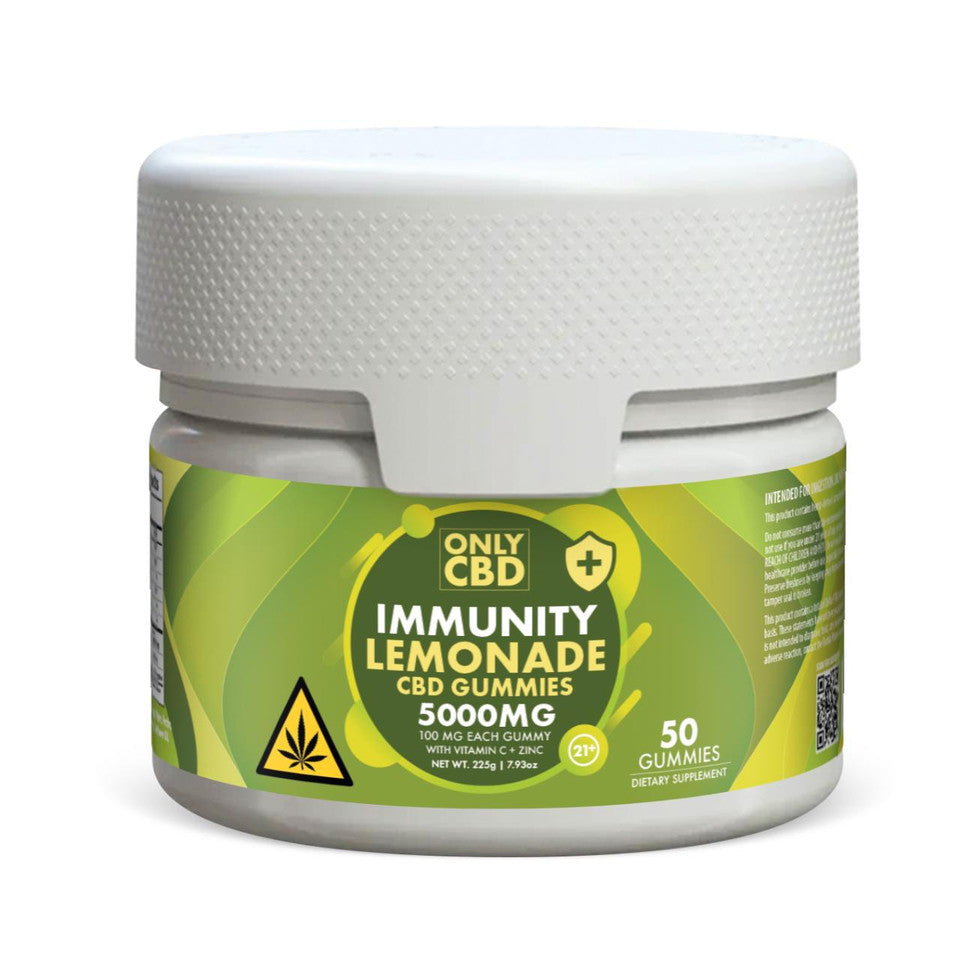 ONLY CBD IMMUNITY GUMMIES LEMONADE 5000MG