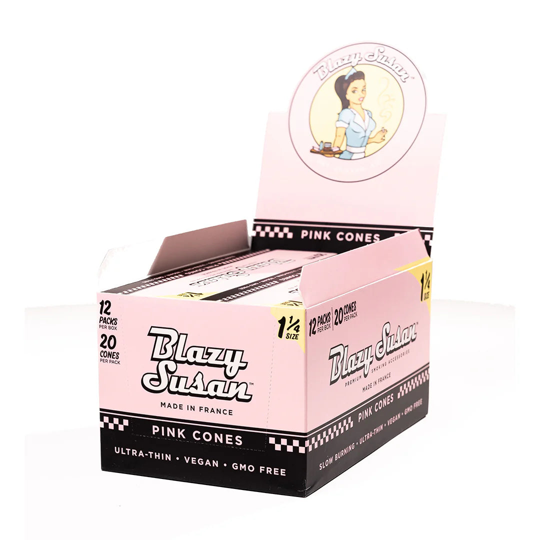 BLAZY SUSAN CONES PINK 1 1/4 12PK 20CT