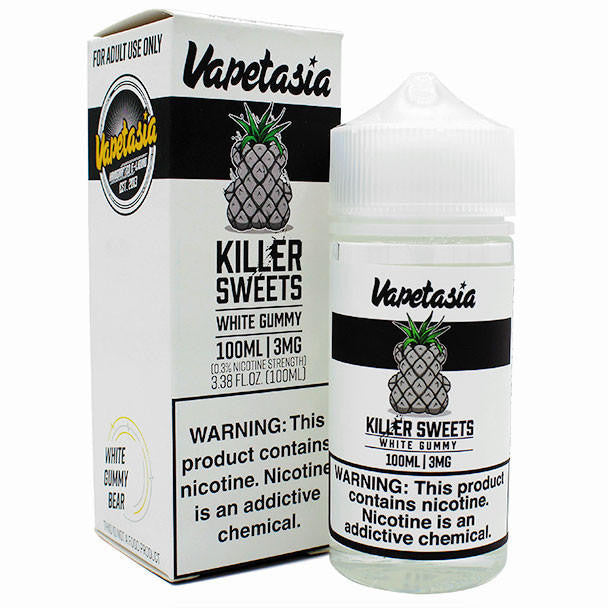 VAPETASIA  KILLER SWEETS WHITE GUMMY 100ML 3MG