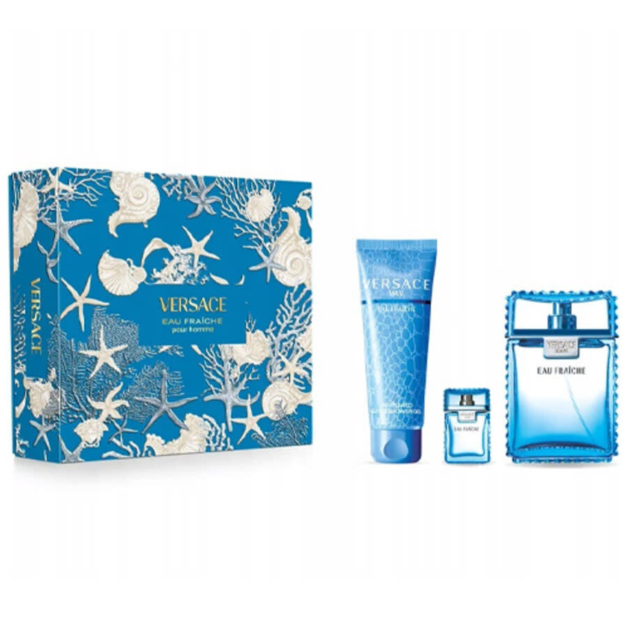 VERSACE EAU FRAICHE 3 PCS SET FOR MEN