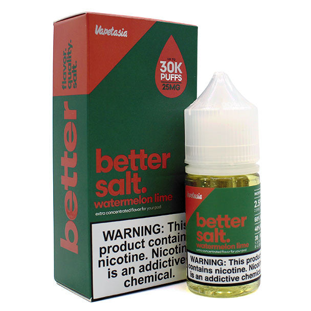 VAPETASIA BETTER SALT  WTRMELN LIME 30ML 25MG