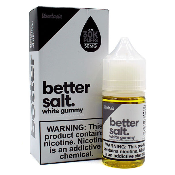 VAPETASIA BETTER SALT  WHITE GUMMY 30ML 50MG