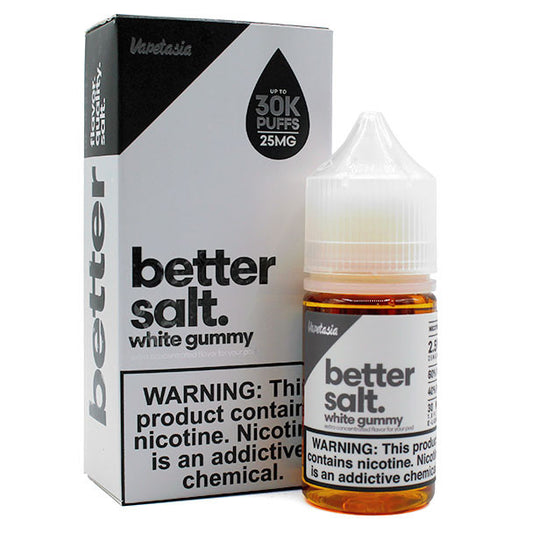 VAPETASIA BETTER SALT  WHITE GUMMY 30ML 25MG