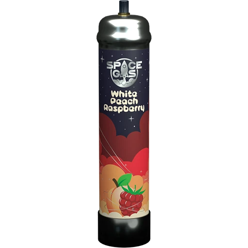 SPACE GAS WHITE PEACH RASPBERRY 750G
