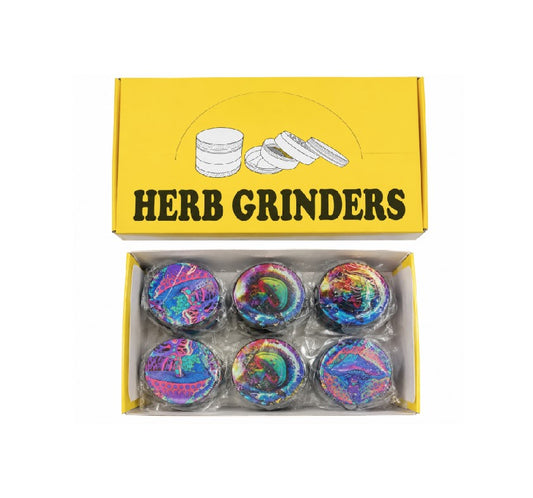 HERB GRINDER MUSHROOM DESIGN 12CT