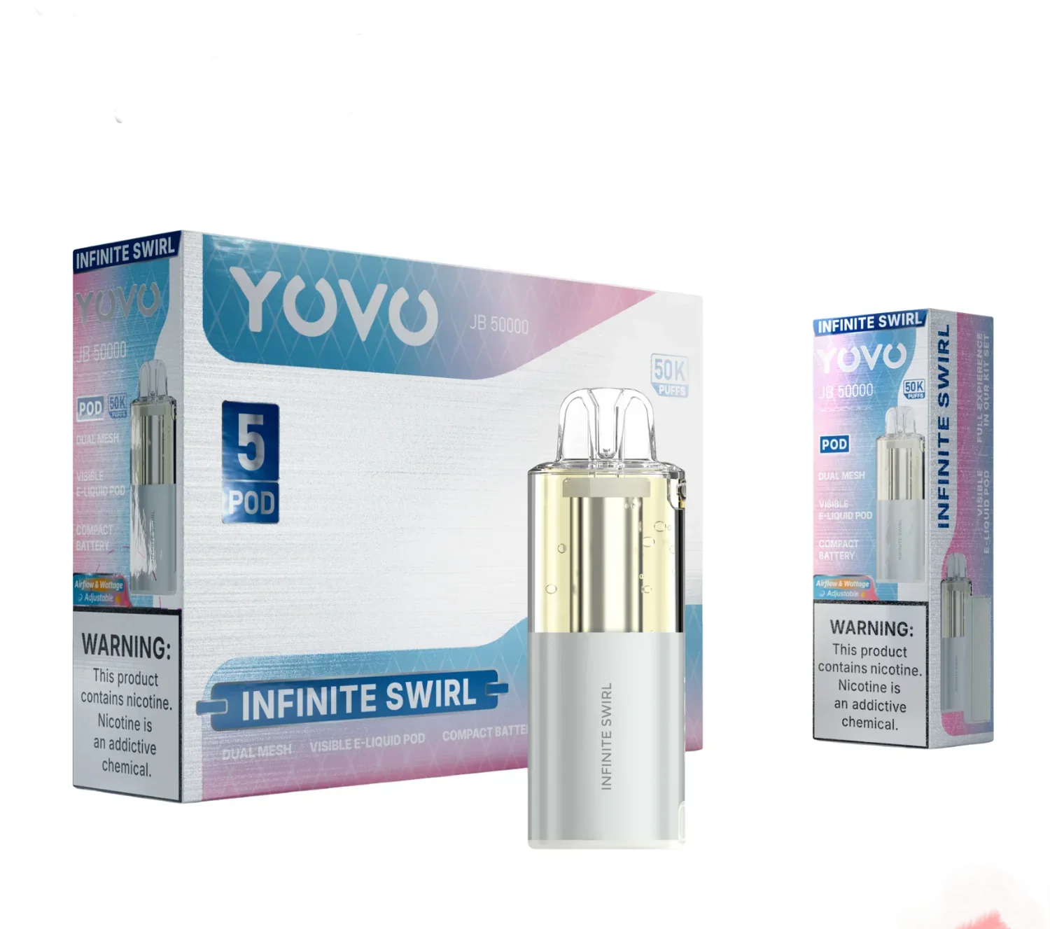 YOVO JB50000 POD 50K |INFINITE SWIRL 50K |6976984855568|PKOF 5