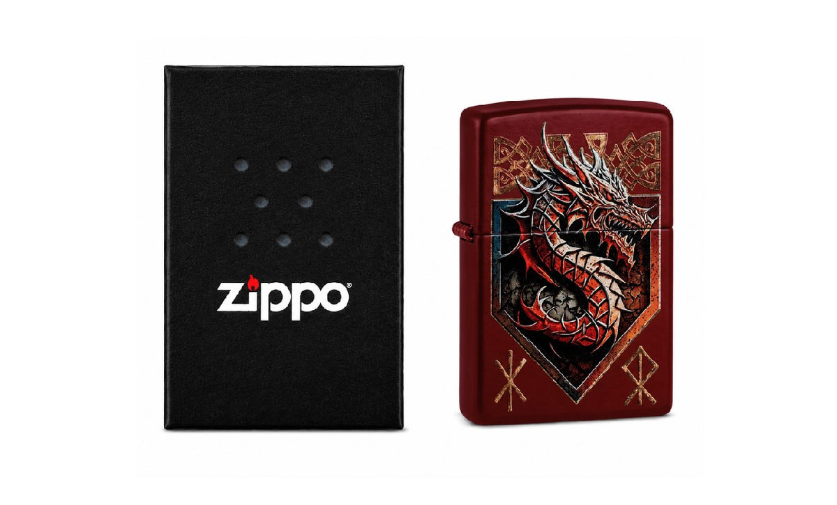 ZIPPO LIGHTER ZIPPO RED DRAGON DESIGN 47136