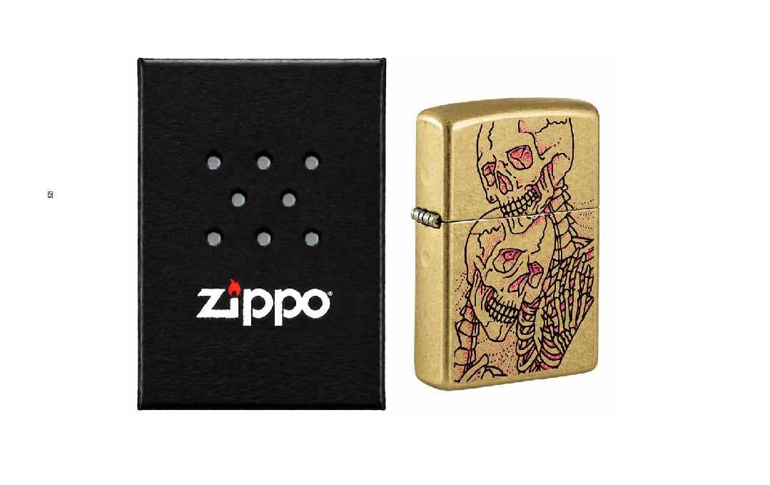 ZIPPO LIGHTER ZIPPO LOVE SKULL DESIGN 47149