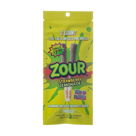 ZOUR STASH THCA DIAMND PROLL STRWBRYY LEMNDE IND 3GM 2CT