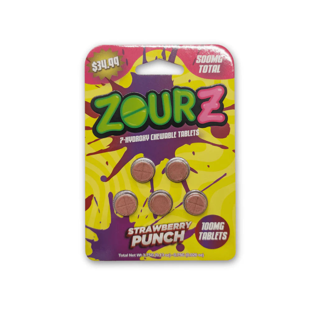 ZOUR Z 7HYDROXY STRAWBERRY PUNCH 500MG