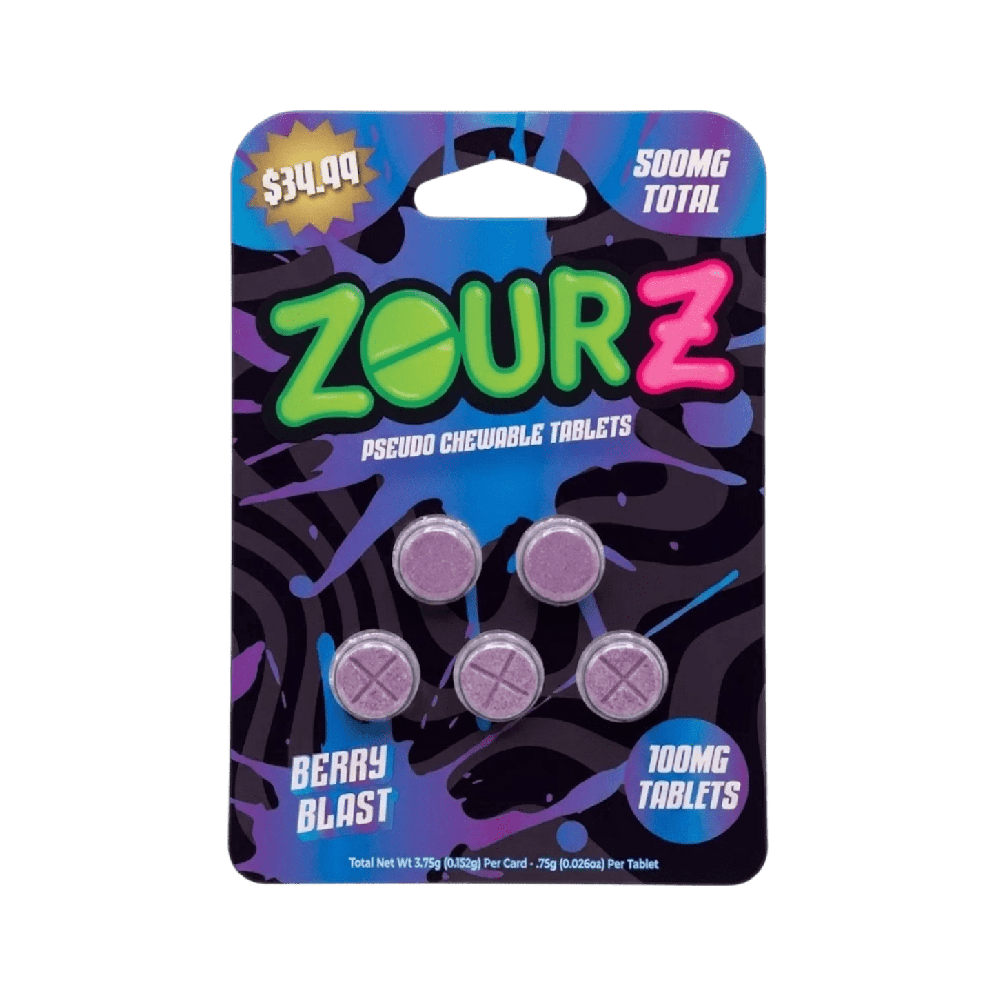 ZOUR Z PSEUDO BERRY BLAST 500MG