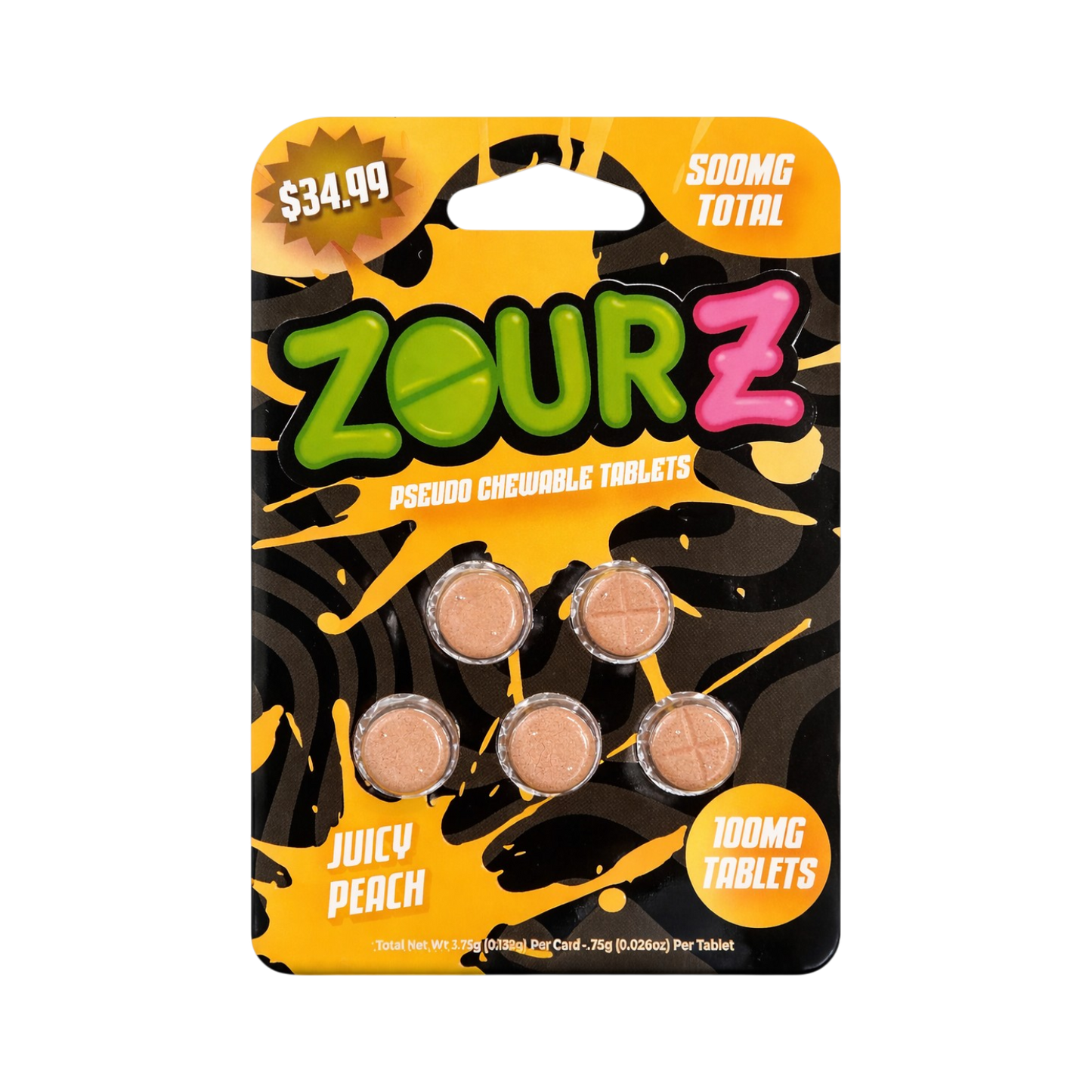 ZOUR Z PSEUDO JUICY PEACH 500MG