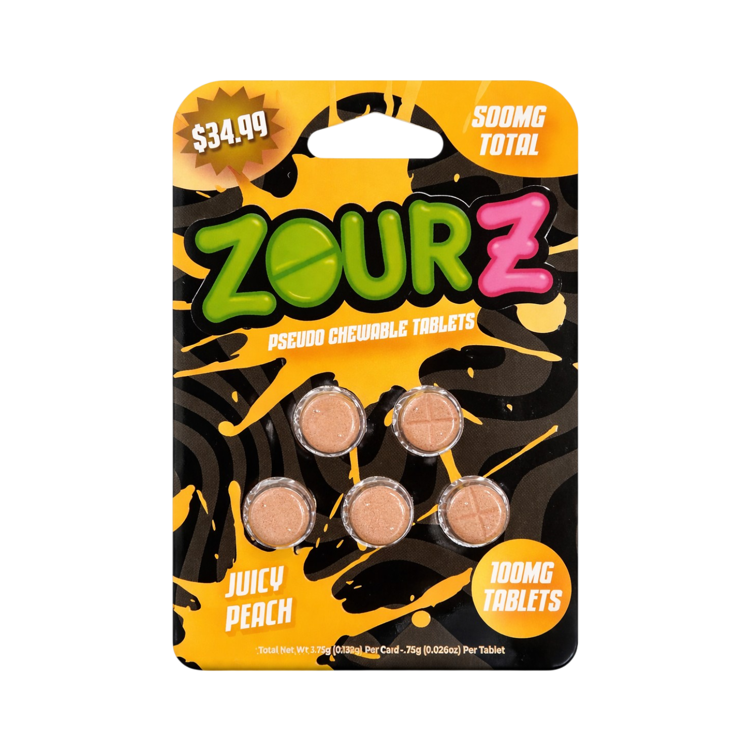 ZOUR Z PSEUDO JUICY PEACH 500MG